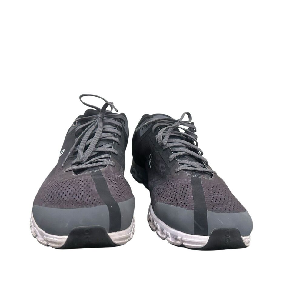 On Cloudflow 3.0 Shoes Mens 14 Gray Black Athletic Running Workout Sneakers - Picture 3 of 11